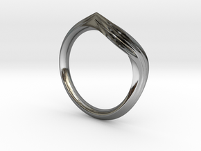 Pride Ring, Side 2 in Fine Detail Polished Silver