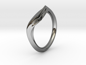 Pride Ring, Side 1 in Fine Detail Polished Silver