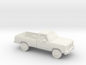1/64 1991-93 Dodge Ram Single Cab in White Natural Versatile Plastic