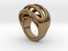 RING CRAZY 25 - ITALIAN SIZE 25  in Natural Brass