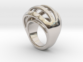 RING CRAZY 25 - ITALIAN SIZE 25  in Platinum