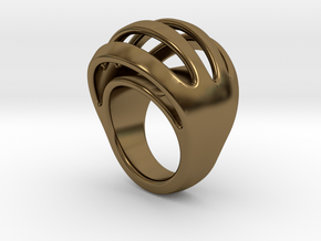 RING CRAZY 26 - ITALIAN SIZE 26  in Polished Bronze