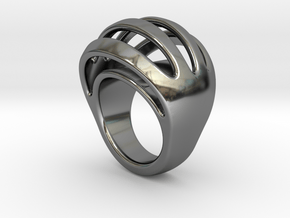 RING CRAZY 26 - ITALIAN SIZE 26  in Fine Detail Polished Silver