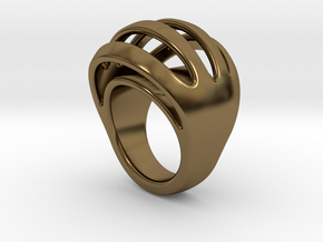 RING CRAZY 28 - ITALIAN SIZE 28  in Polished Bronze