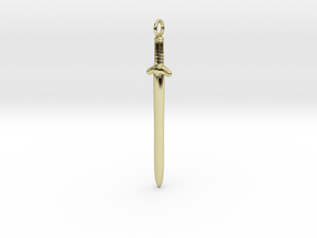 Sword in 18k Gold Plated Brass