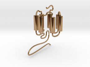 GPCR(3D) in Polished Brass