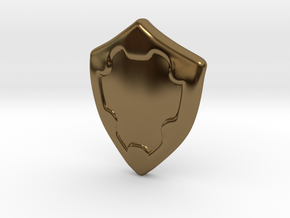 Shield in Polished Bronze