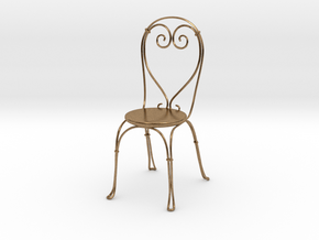 Vintage Cafe chair in Natural Brass