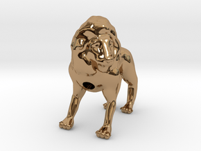 Lion in Polished Brass