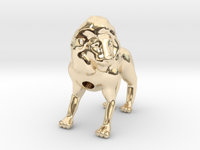 Lion in 14K Yellow Gold
