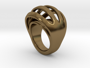 RING CRAZY 29 - ITALIAN SIZE 29  in Polished Bronze