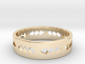 Jagged Ring Size 6 in 14K Yellow Gold