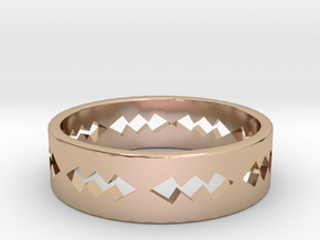 Jagged Ring Size 5 in 14k Rose Gold