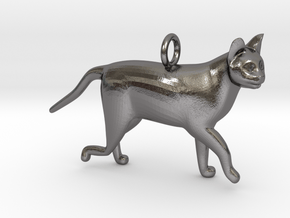 Cat in Polished Nickel Steel