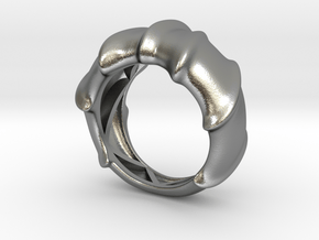 Leatherback Turtle Shell Ring  in Natural Silver: 5 / 49