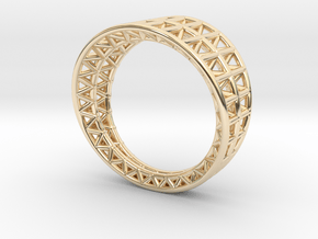 Lattice Framework Modern Ring in 14K Yellow Gold