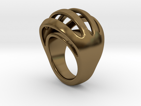 RING CRAZY 30 - ITALIAN SIZE 30  in Polished Bronze