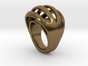 RING CRAZY 31 - ITALIAN SIZE 31  in Polished Bronze