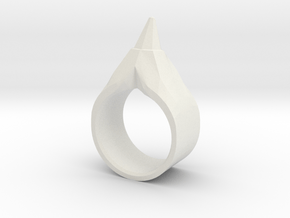 Kruge's Pinky Ring in White Natural Versatile Plastic