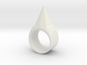 Kruge's Index Ring in White Natural Versatile Plastic