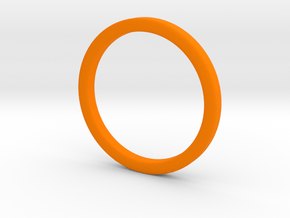 Ring for Cyndi size 7 (2mm wide, 2mm thick) in Orange Processed Versatile Plastic