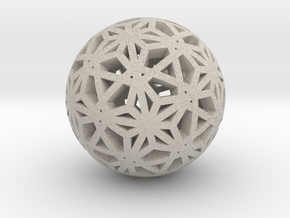 Christmas Ornament 1.05 in Natural Sandstone