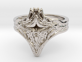 Calamity Ring in Rhodium Plated Brass: 8.5 / 58