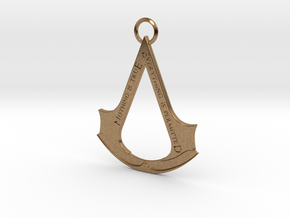 Assassin's creed logo-bottle opener (with ring) in Natural Brass