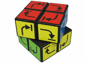 Irreversible Cube in White Natural Versatile Plastic