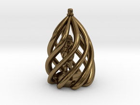 Swirl Ornament in Polished Bronze
