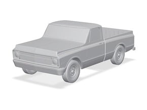 1969 - 1971 Chevy shortbed HO scale in Tan Fine Detail Plastic