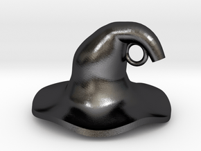 Wizard's Hat in Polished and Bronzed Black Steel