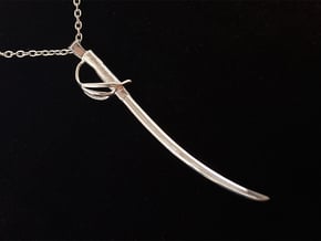 The Lieutenant - US Cavalry Saber Pendant in Polished Silver