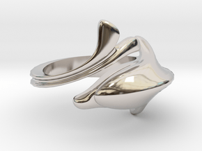 Anello con Delfino Dolphin ring in Rhodium Plated Brass