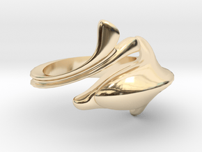 Anello con Delfino Dolphin ring in 14K Yellow Gold