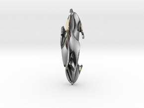 Ovo-gyroid in Polished Silver