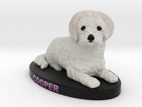Custom Dog Figurine - Cooper in Full Color Sandstone