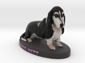 Custom Dog Figurine - Niss in Full Color Sandstone