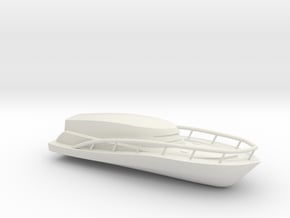 Speed Boat in White Natural Versatile Plastic