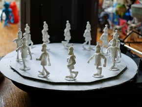 Zoetrope Walk Sequence in White Natural Versatile Plastic