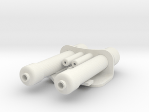 Power Cell Assembly Scaled in White Natural Versatile Plastic