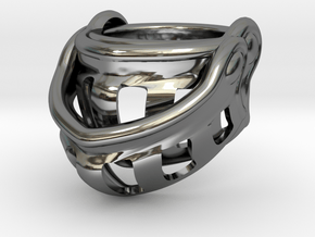 Knight Ring 9.5 in Fine Detail Polished Silver