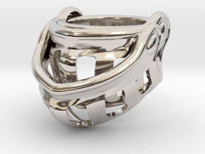 Knight Ring 9.5 in Rhodium Plated Brass