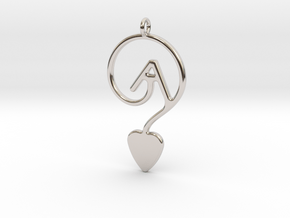 GAY LOVE SMALL in Rhodium Plated Brass