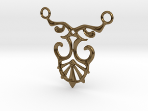 Art Deco Pendant #1 in Polished Bronze
