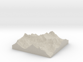 Model of Agassiz Glacier in Natural Sandstone
