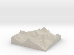 Model of Agassiz Glacier in Natural Sandstone