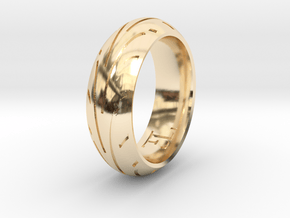 Motorcycle Tire Ring in 14K Yellow Gold: 9.5 / 60.25