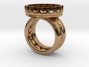 Beer Ring 9.5 in Polished Brass