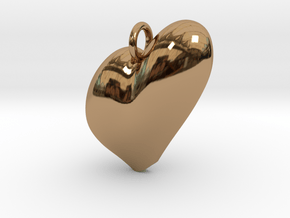 Heart in Polished Brass